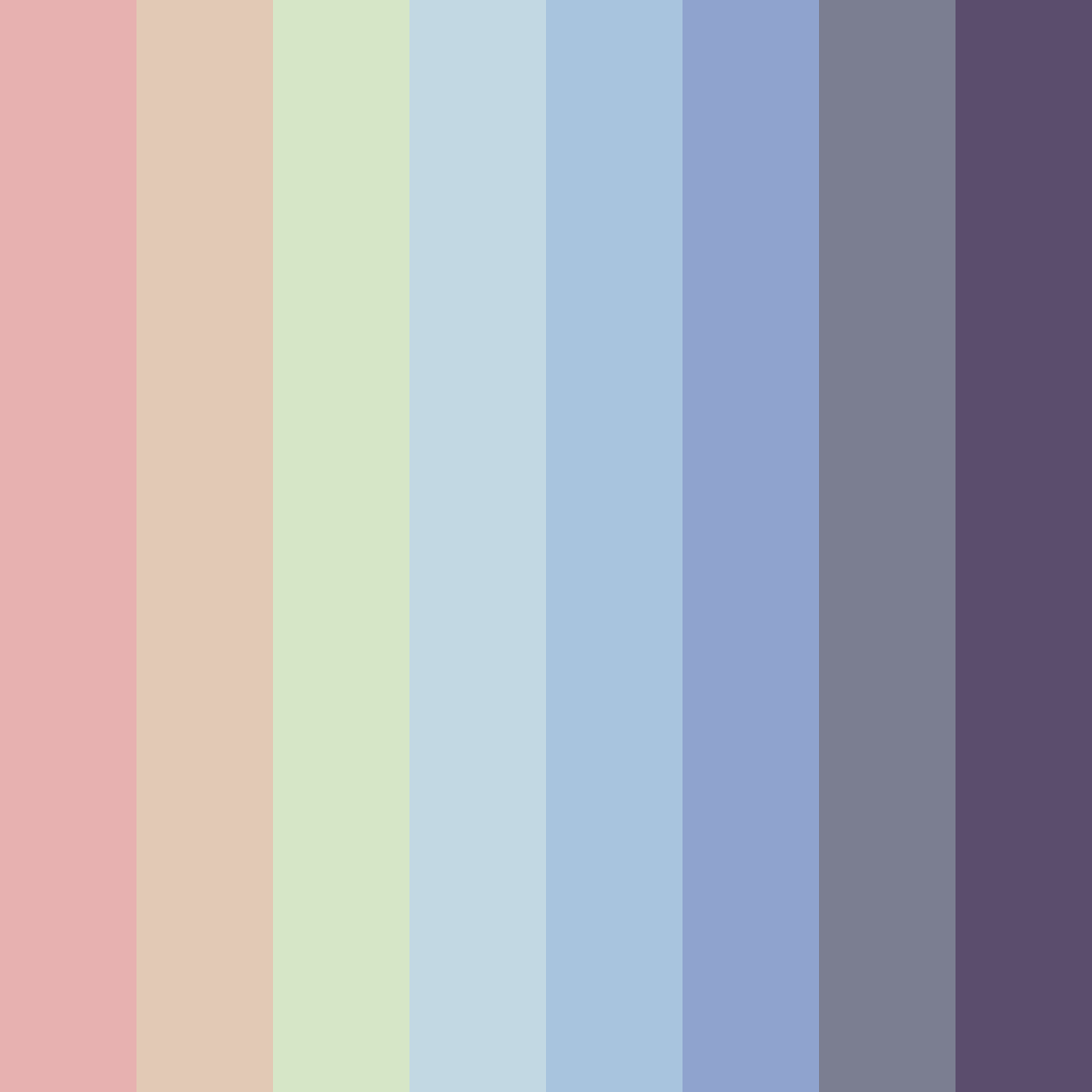 Download soft horizon color palette PNG image (square)