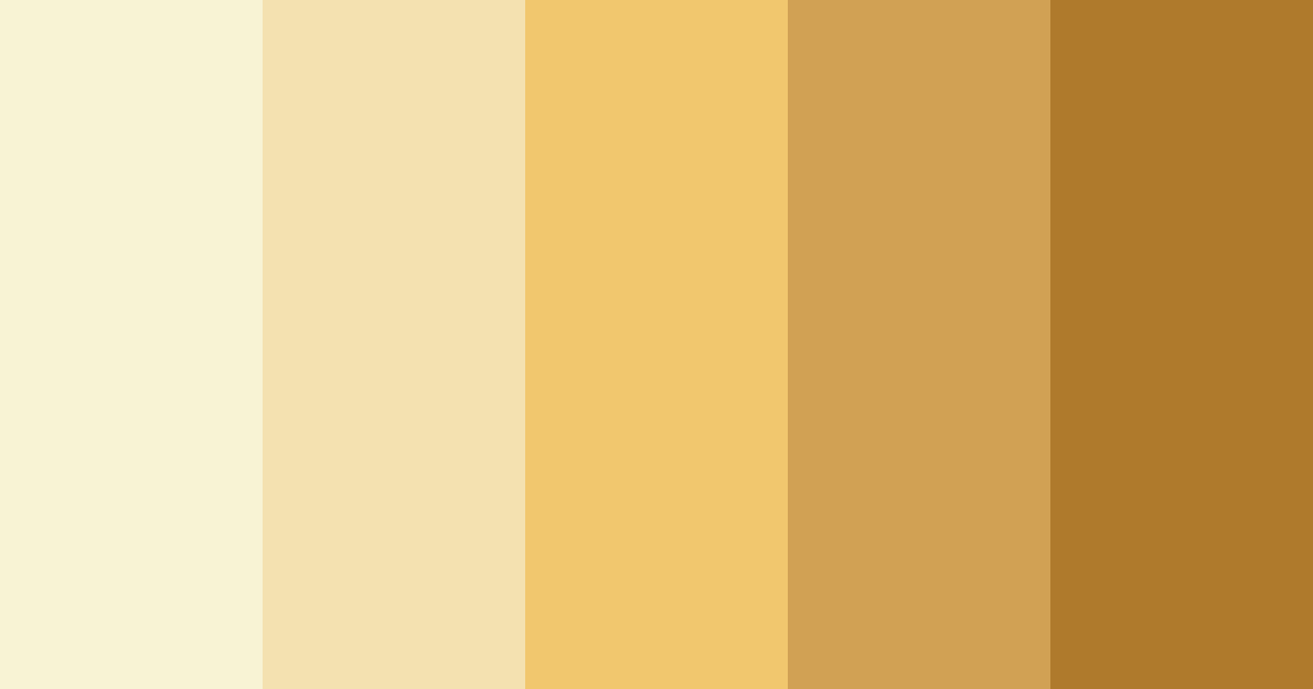Download golden hues color palette PNG image (landscape)