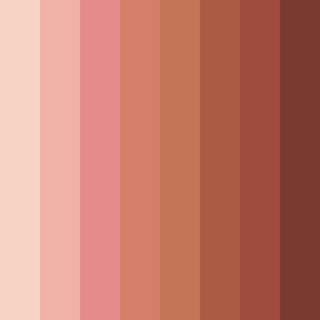 Download blushing ember color palette PNG image (square)