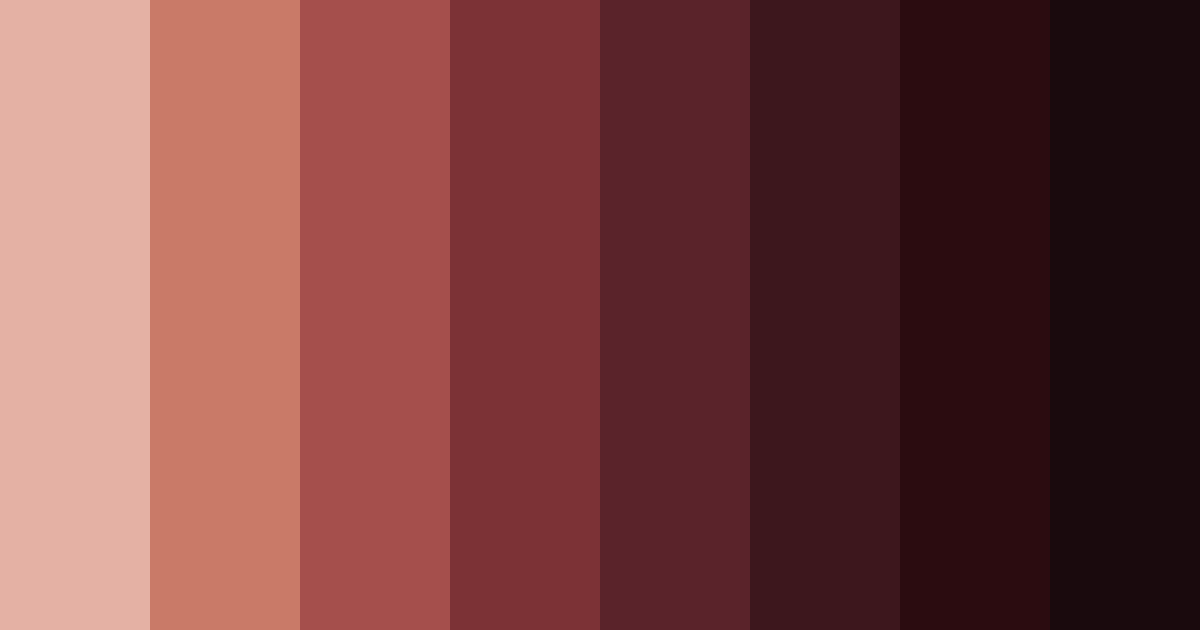 Download deep marron color palette PNG image (landscape)