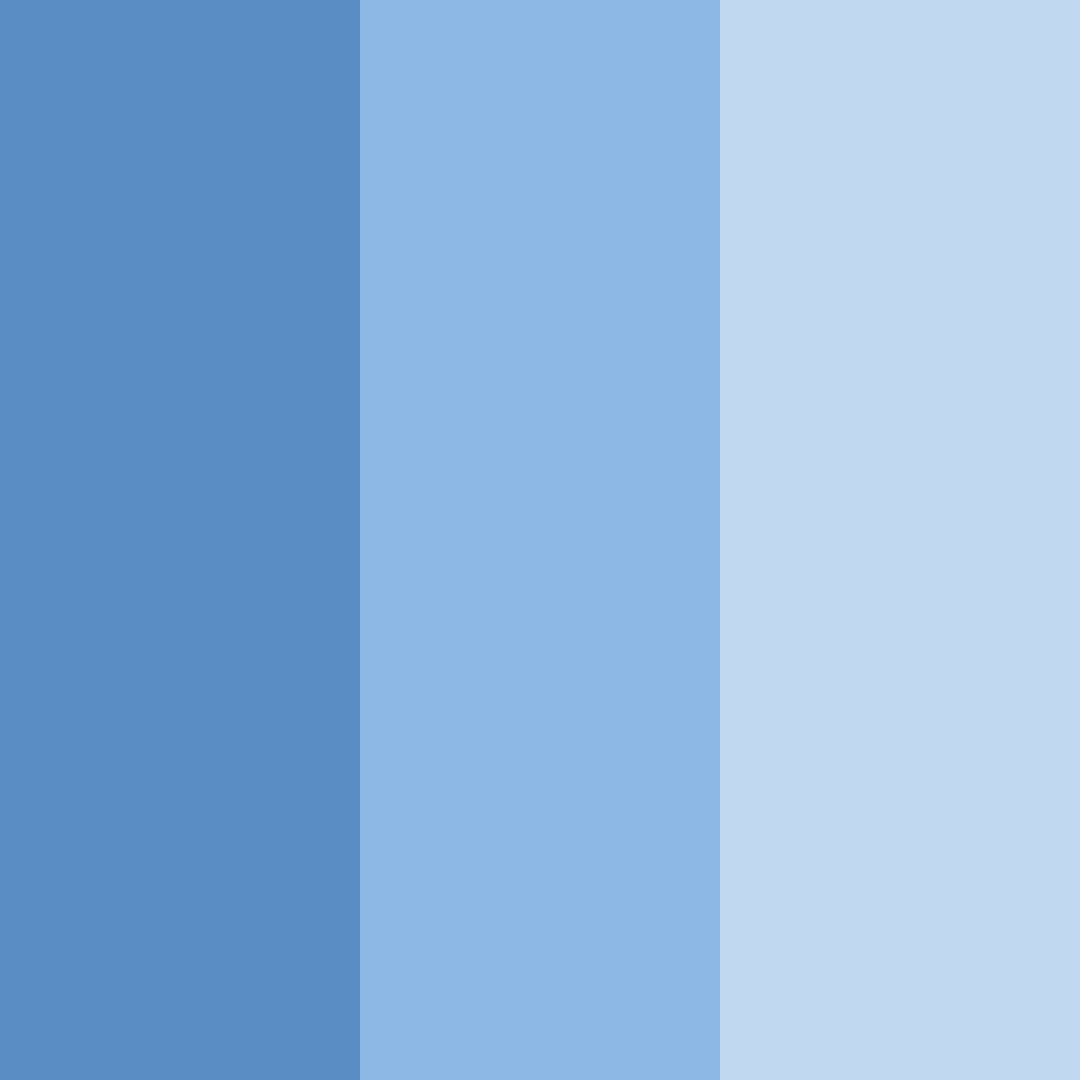 Download blue serenity color palette PNG image (square)
