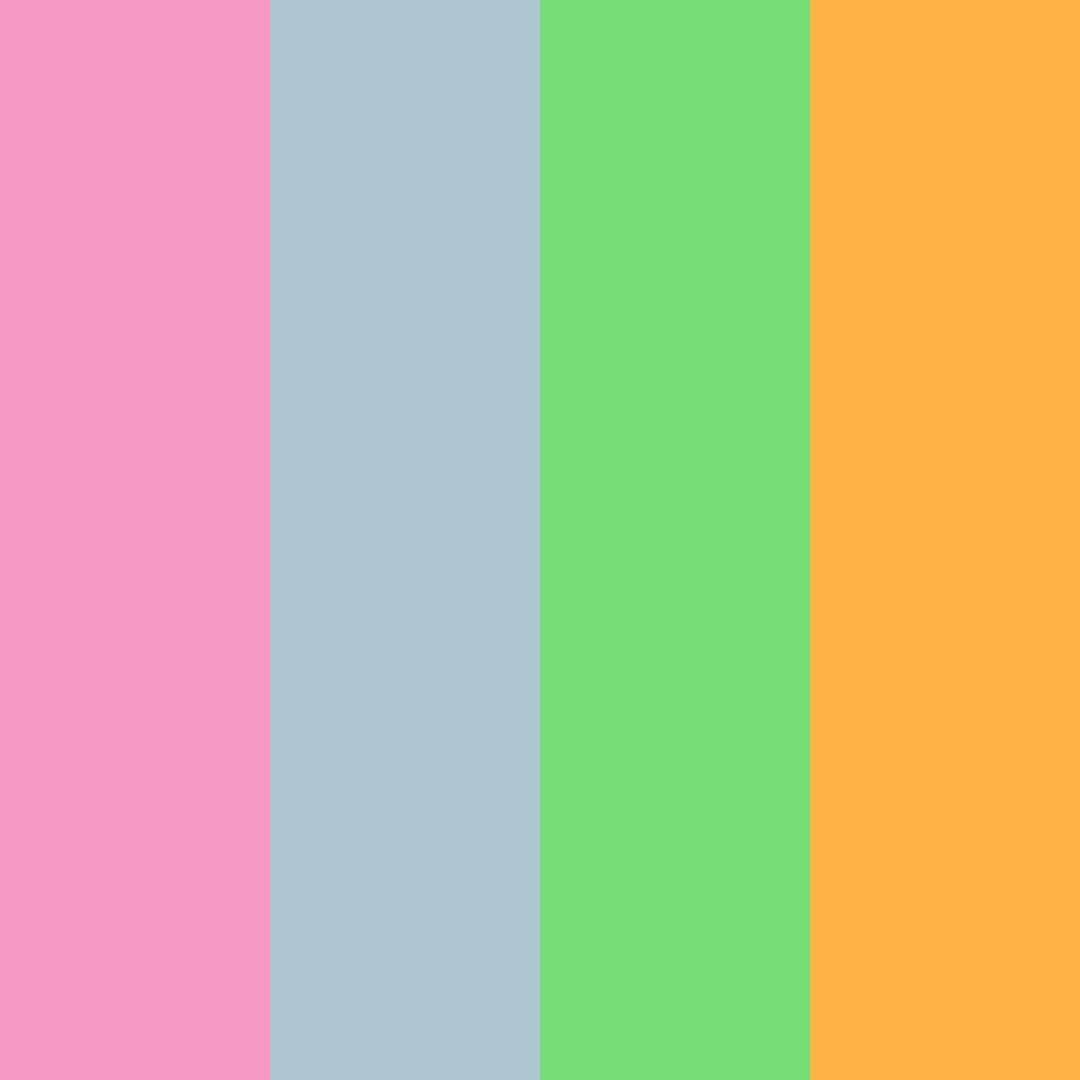 Download cotton candy skies color palette PNG image (square)