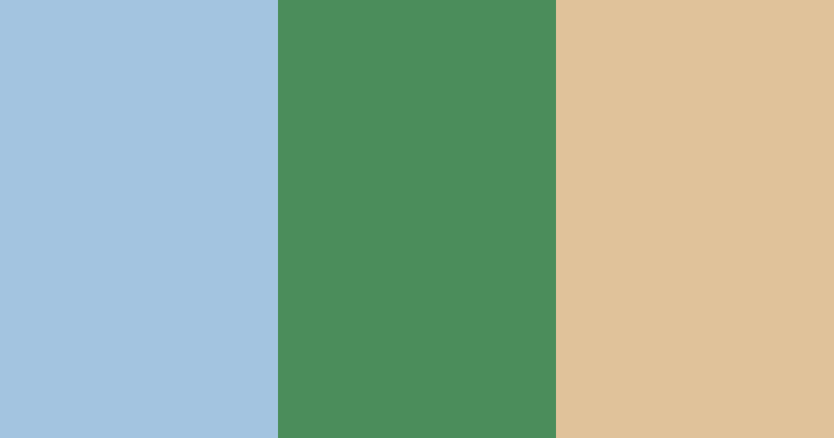 Download sky blue and dark green color palette PNG image (landscape)