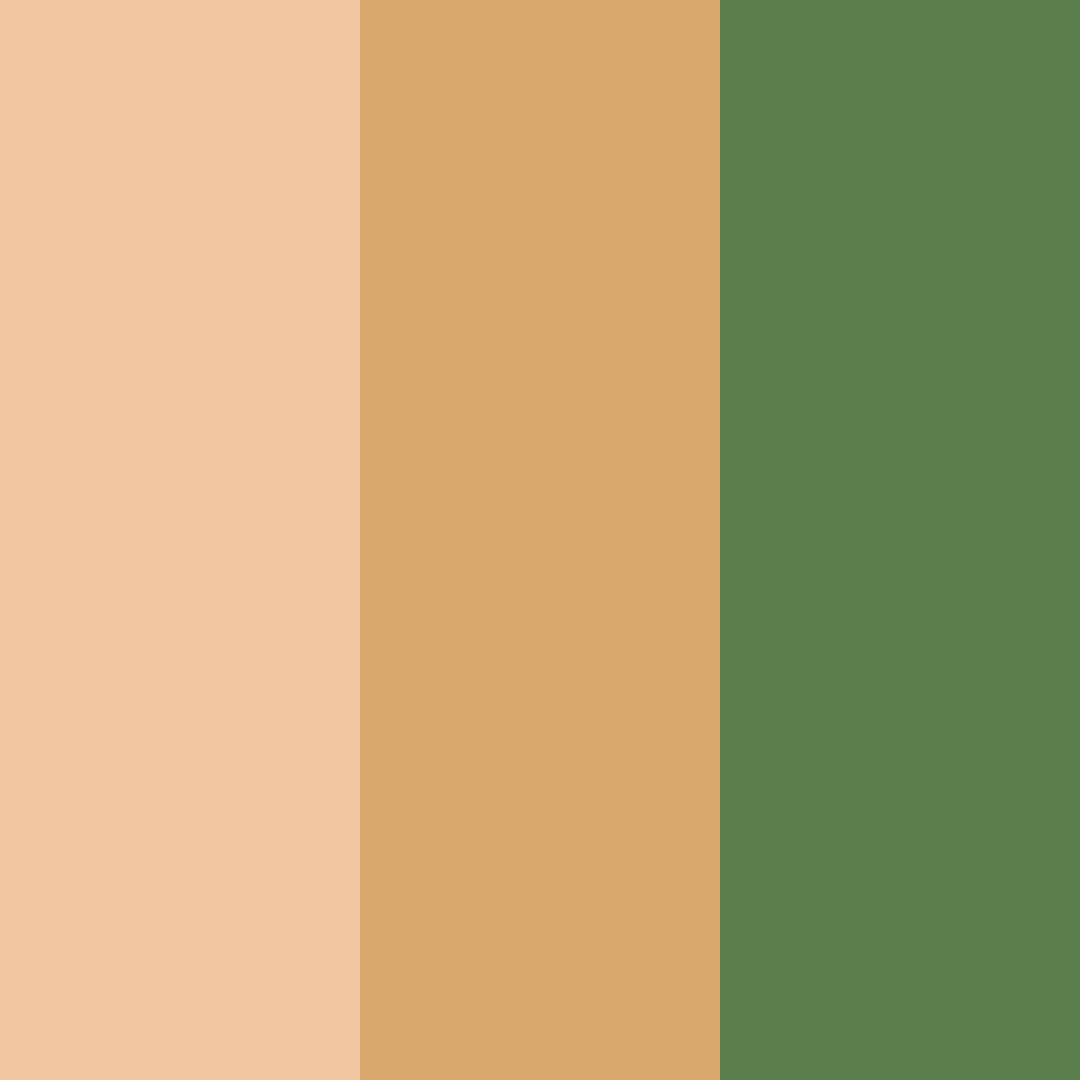 Download amber greens color palette PNG image (square)