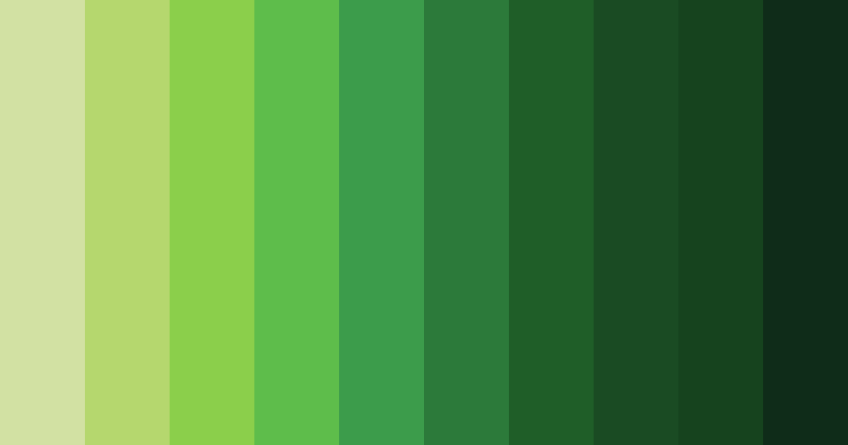 Download verdant harmony color palette PNG image (landscape)