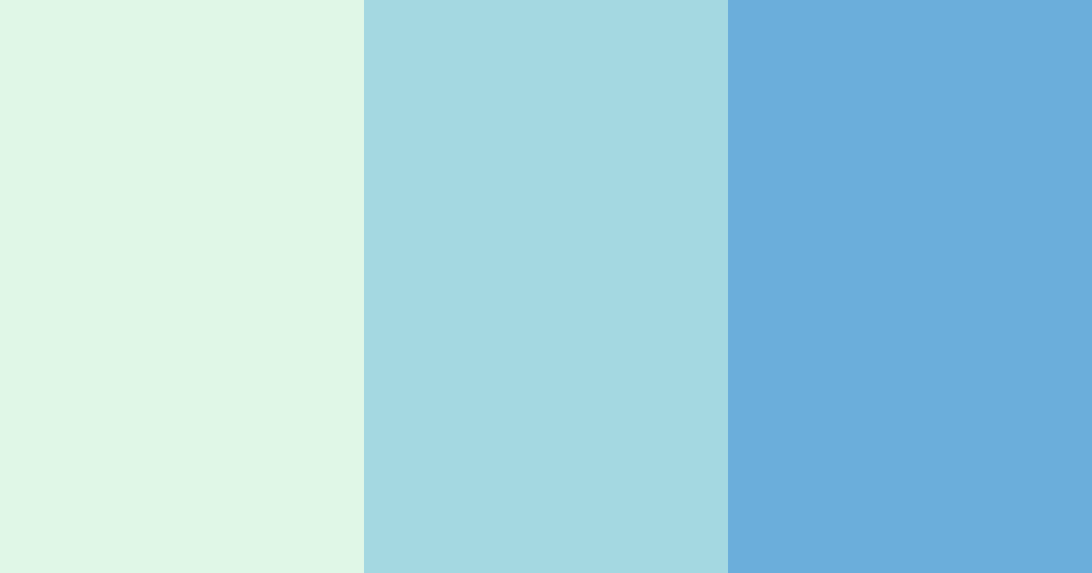 Download aqua green serenity color palette PNG image (landscape)