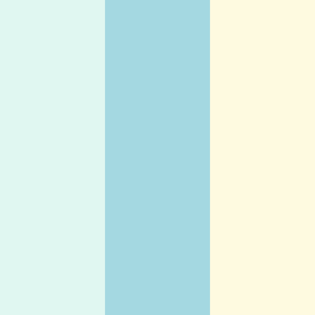 Download minty blue cream color palette PNG image (square)