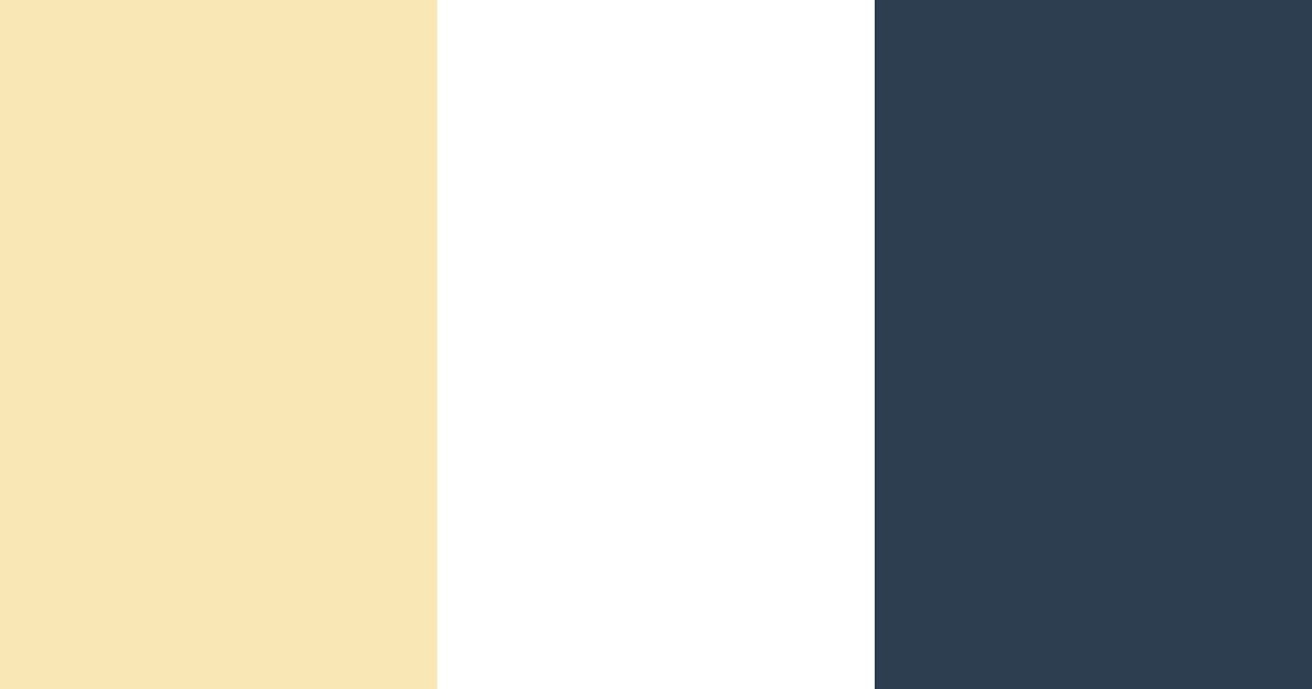 Download soft yellow and navy blue color palette PNG image (landscape)
