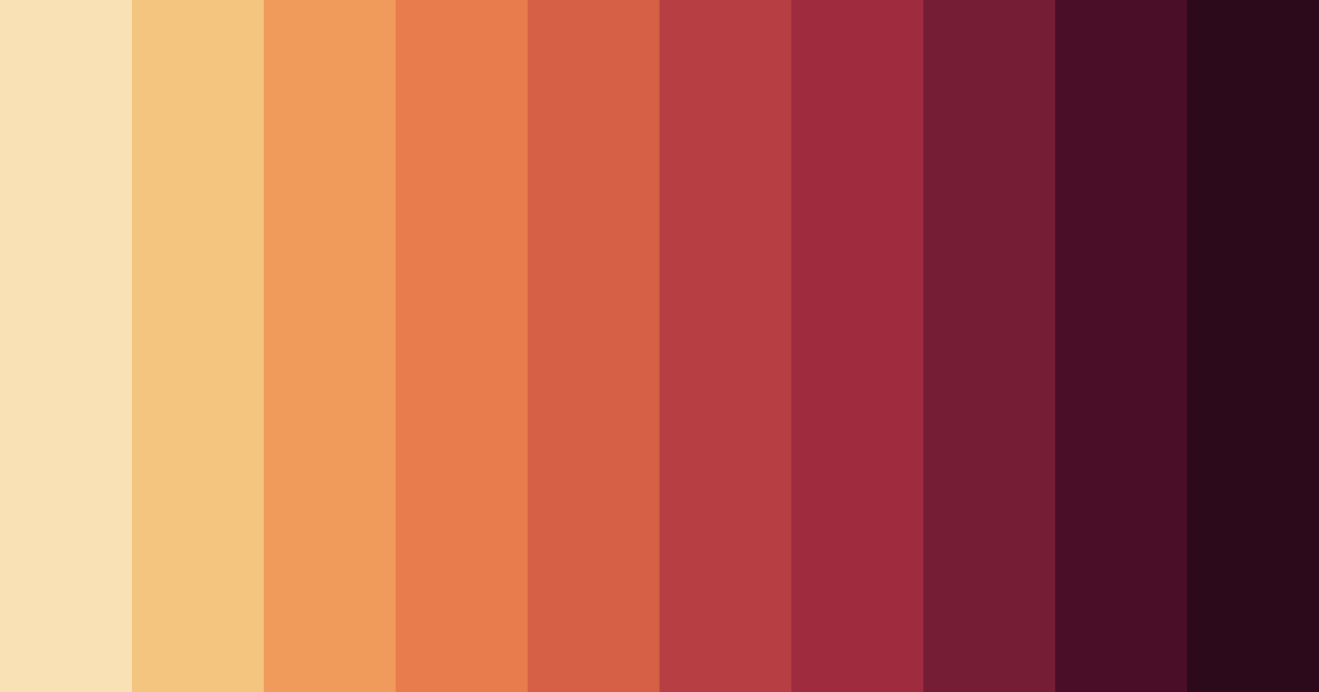 Download autumn ember essence color palette PNG image (landscape)