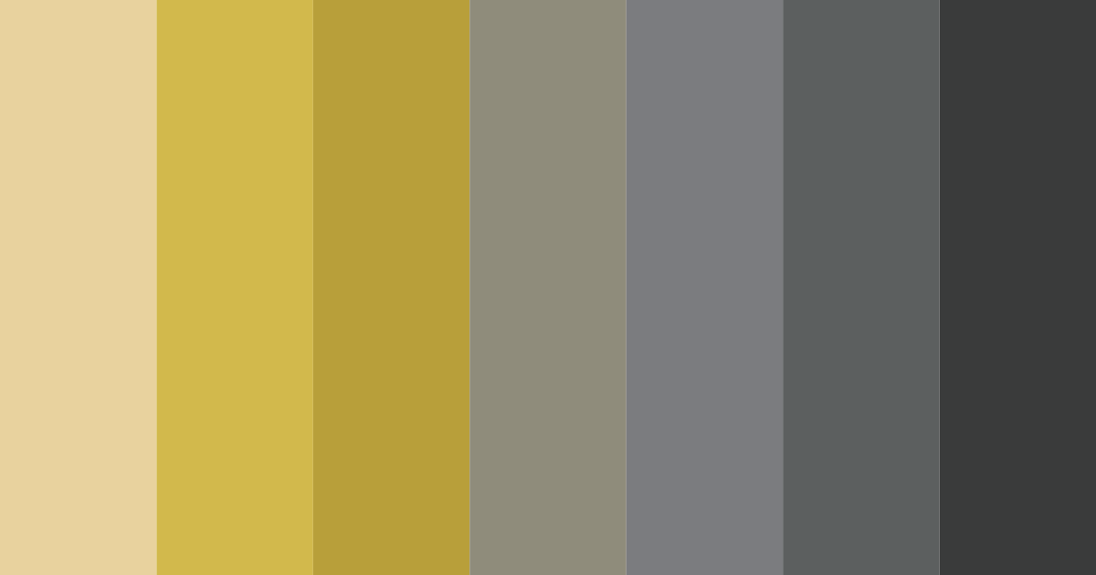 Download golden gray color palette PNG image (landscape)