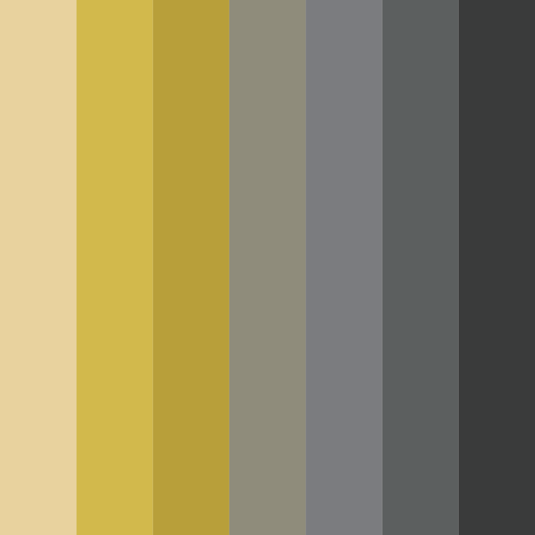 Download golden gray color palette PNG image (square)