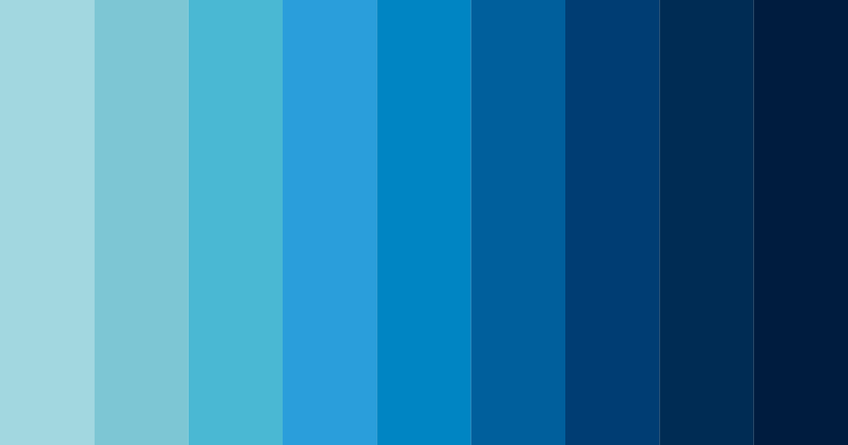 Download blue sea sky color palette PNG image (landscape)