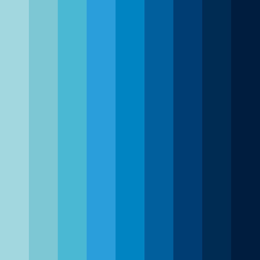Download blue sea sky color palette PNG image (square)