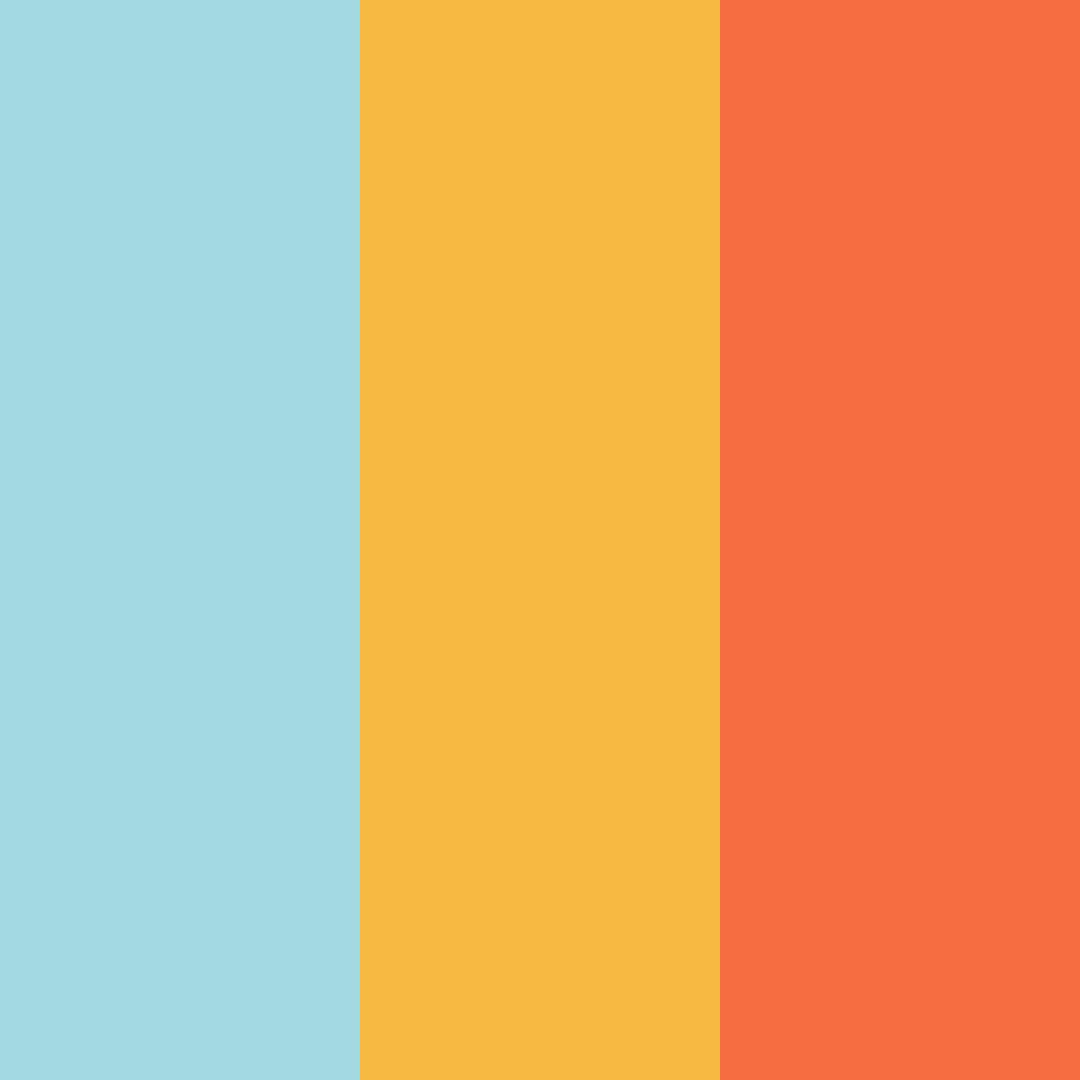 Download turquoise sunset color palette PNG image (square)