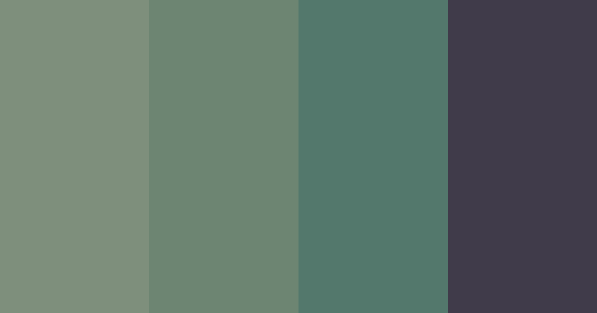 Download forest twilight color palette PNG image (landscape)