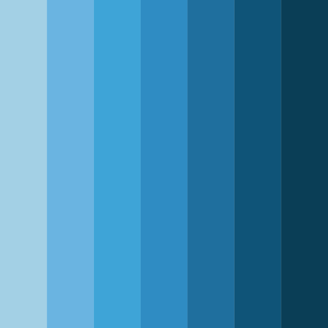 Download azure daydreams color palette PNG image (square)