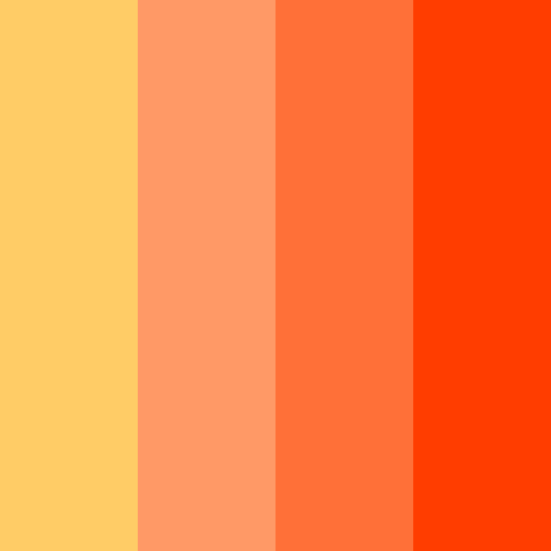 Download orange ocean color palette PNG image (square)