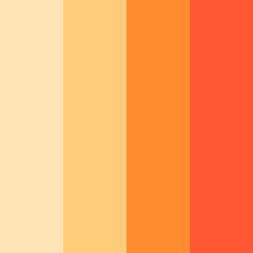 Download orange ocean color palette PNG image (square)