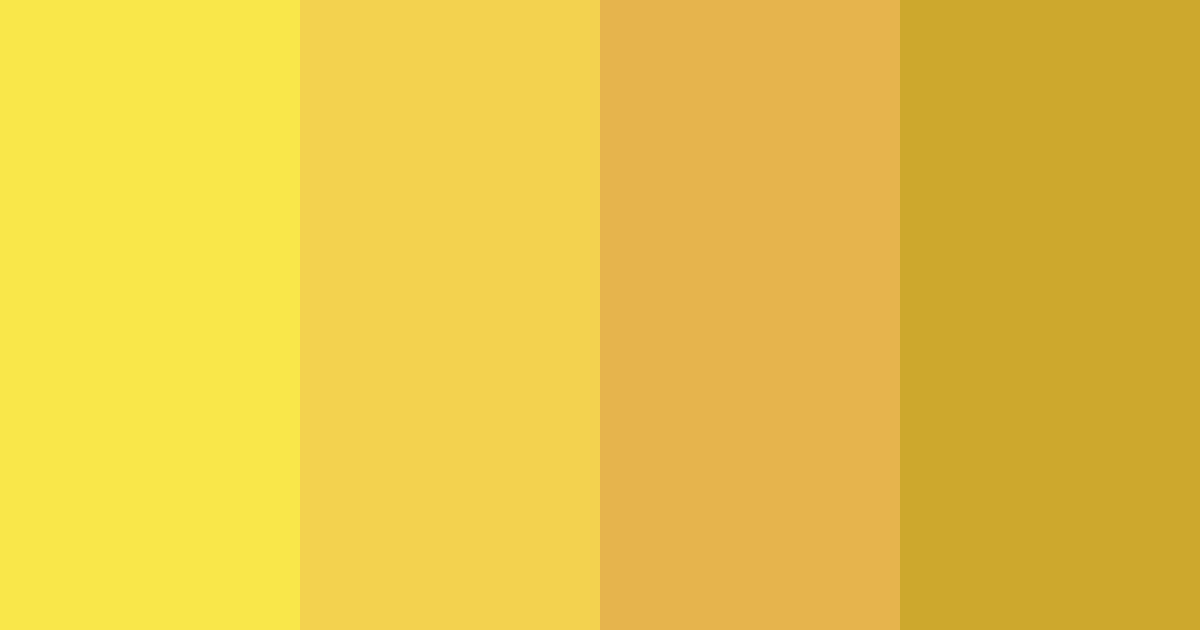 Download bright yellow color palette PNG image (landscape)
