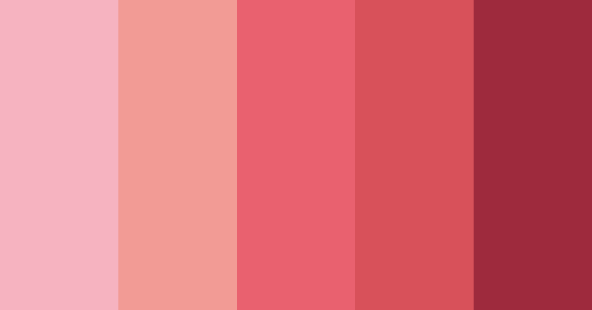 Download red blossom color palette PNG image (landscape)