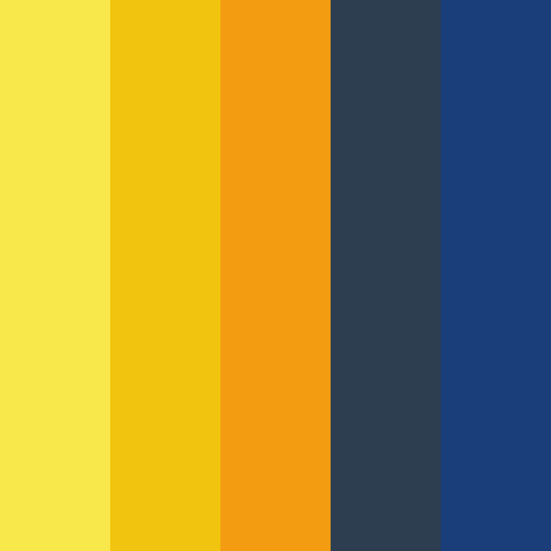 Download twilight yellow color palette PNG image (square)
