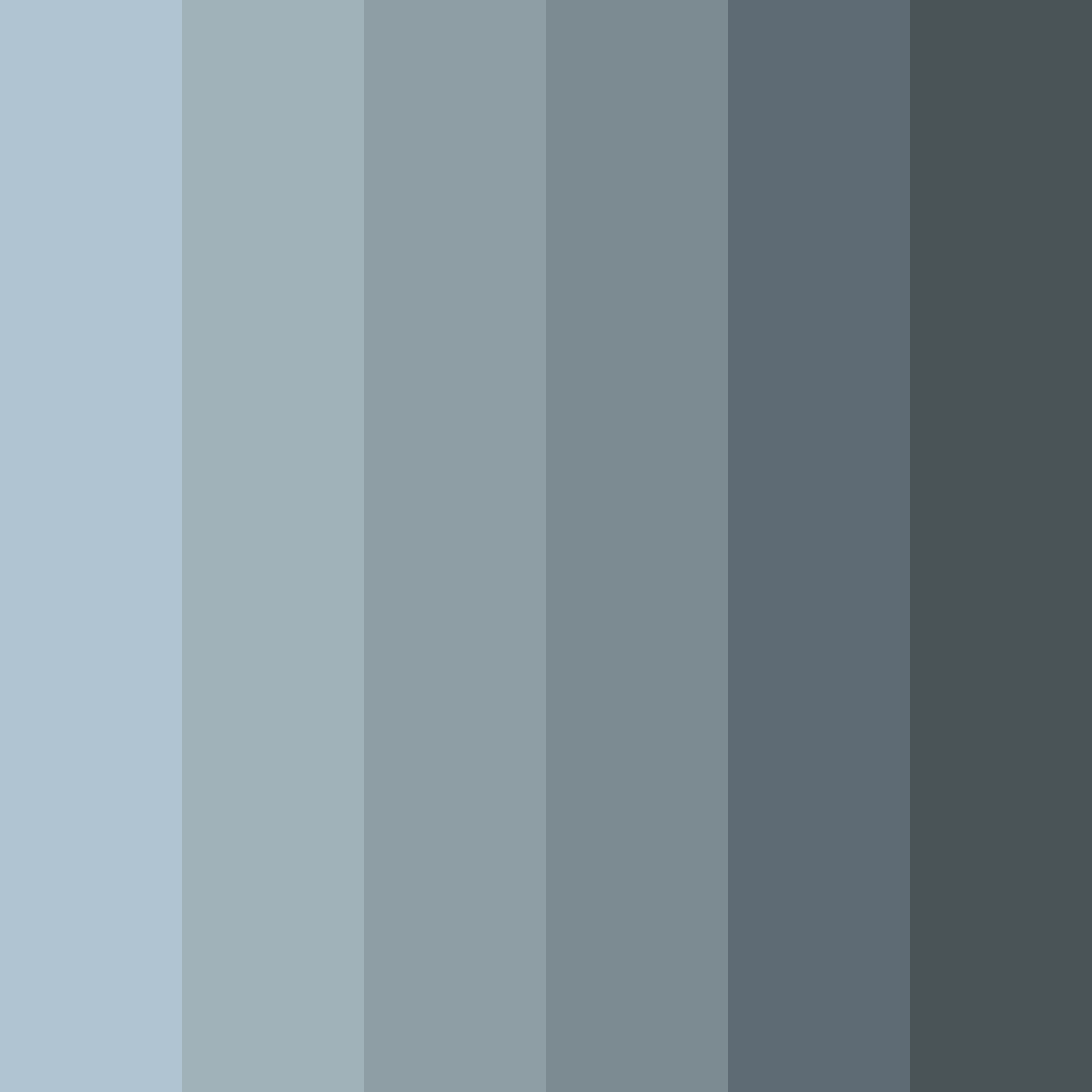 Download vintage blue grey color palette PNG image (square)