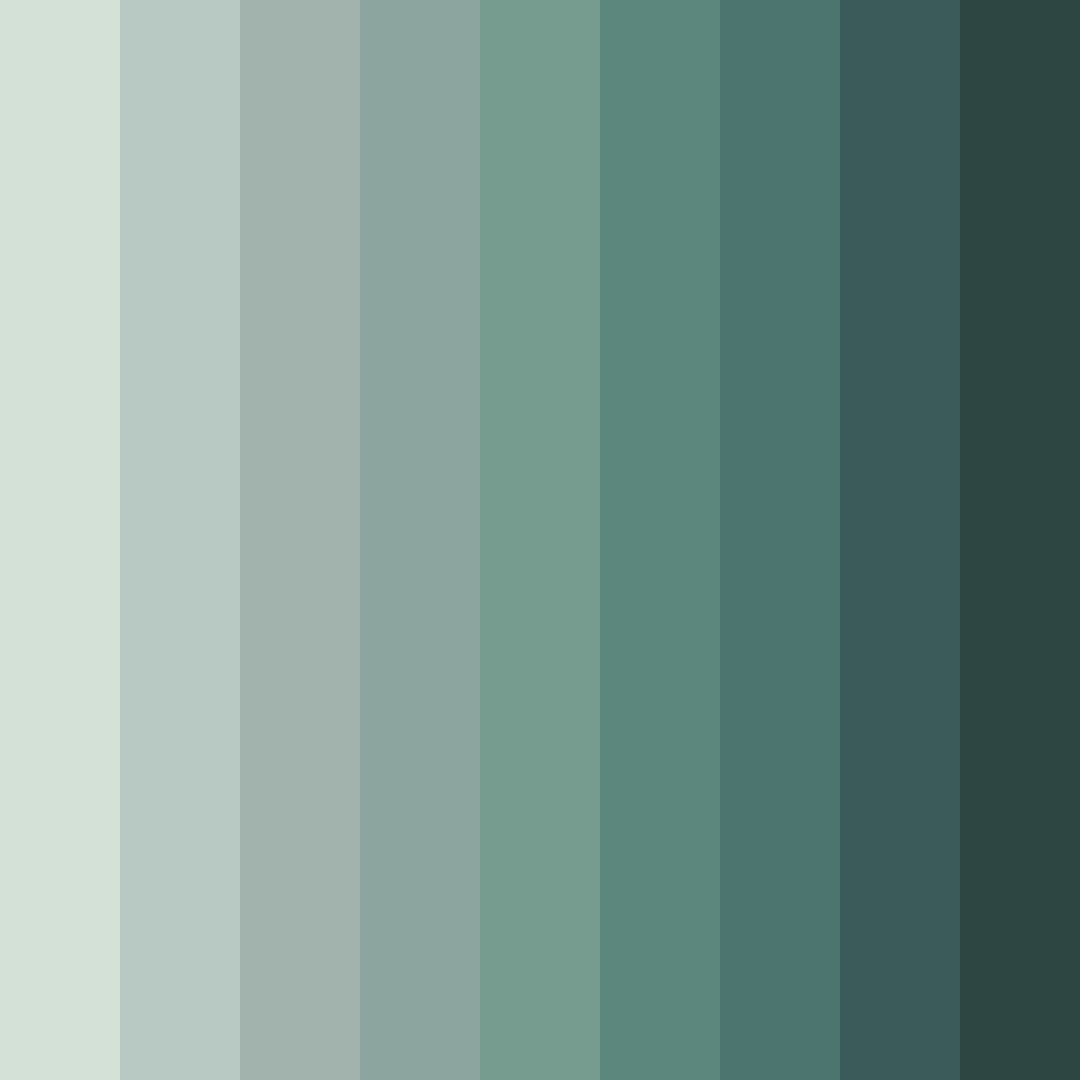 Download vintage green grey color palette PNG image (square)