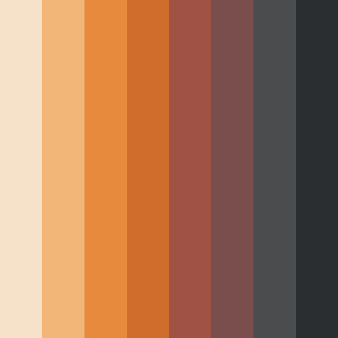 Download rustic ember elegance color palette PNG image (square)