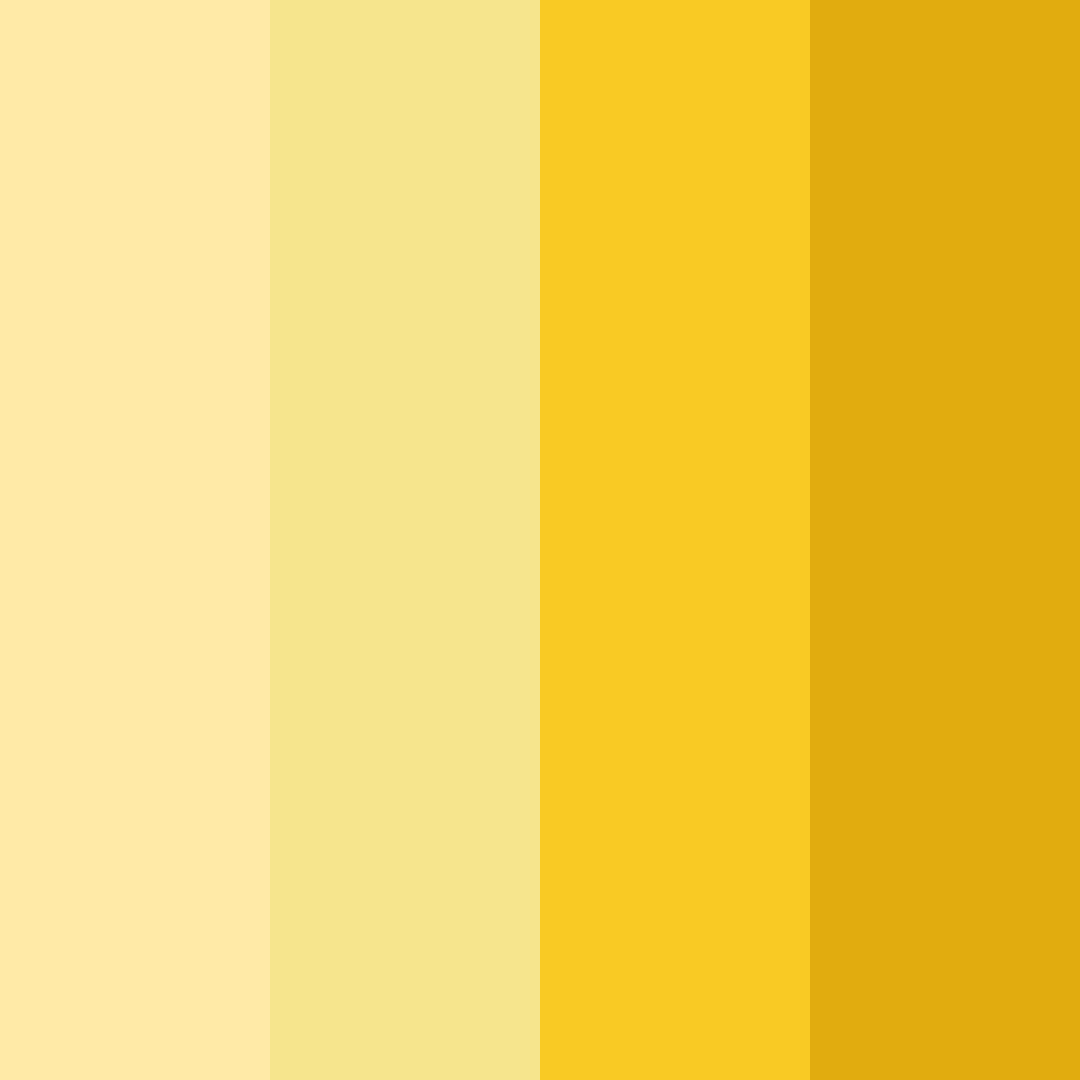 Download bright yellow color palette PNG image (square)