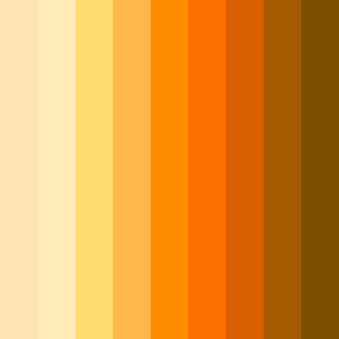 Download golden sunrise harmony color palette PNG image (square)