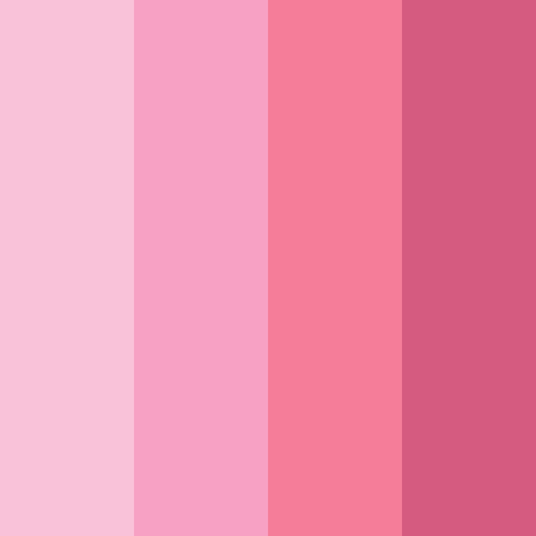 Download pretty in pink color palette PNG image (square)