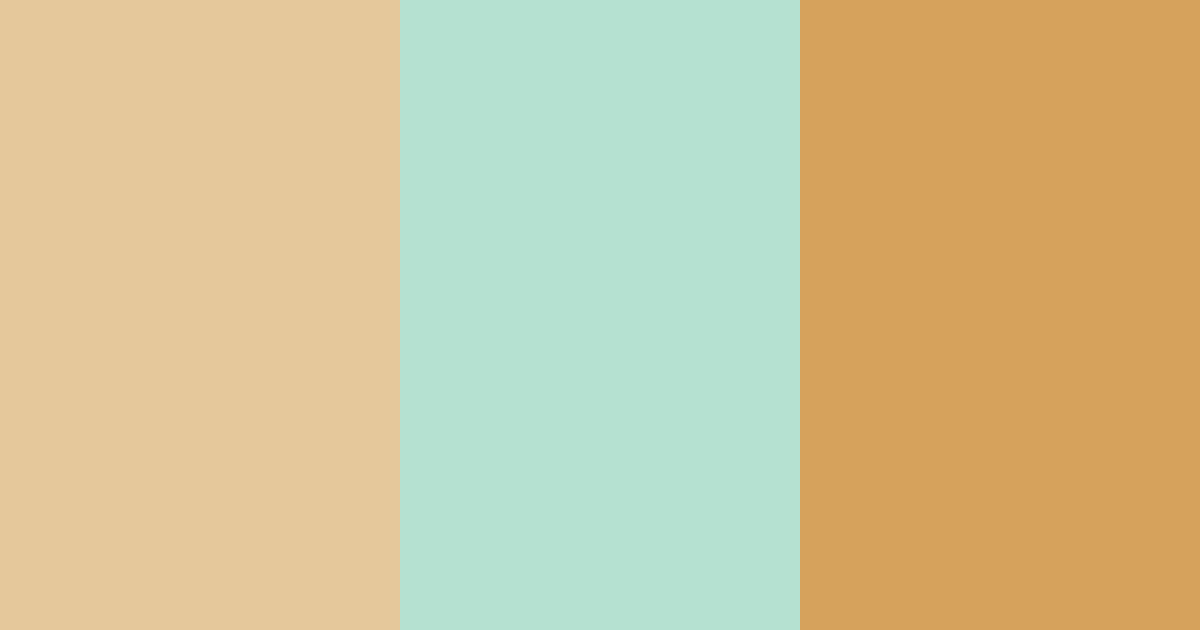 Download honeyed serenity color palette PNG image (landscape)