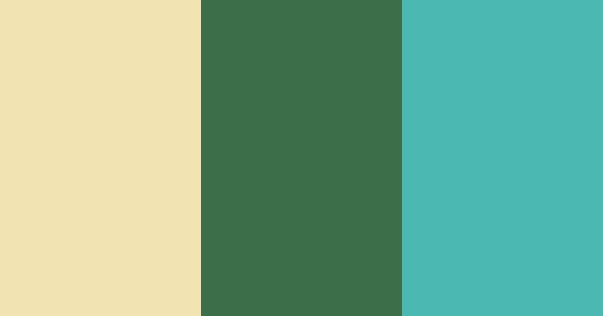 Download creamy gold and rich green color palette PNG image (landscape)