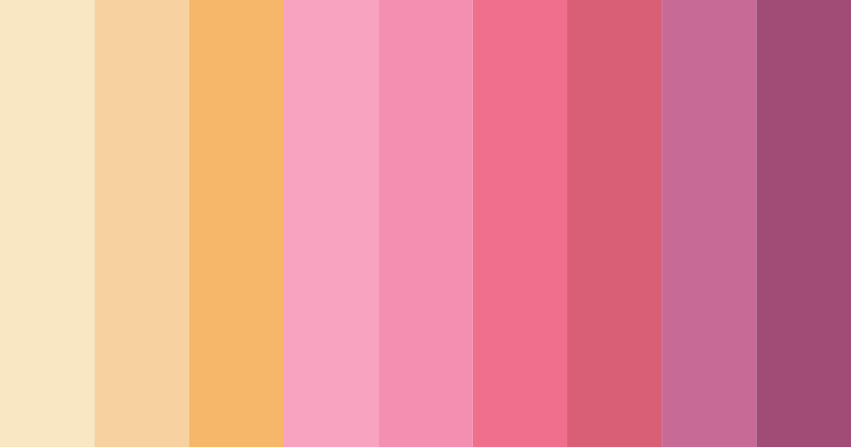 Download pink gold color palette PNG image (landscape)