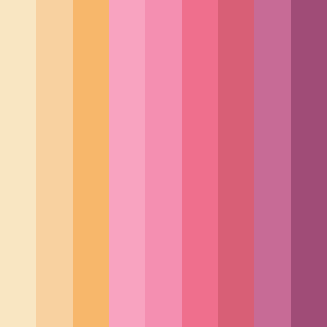 Download pink gold color palette PNG image (square)