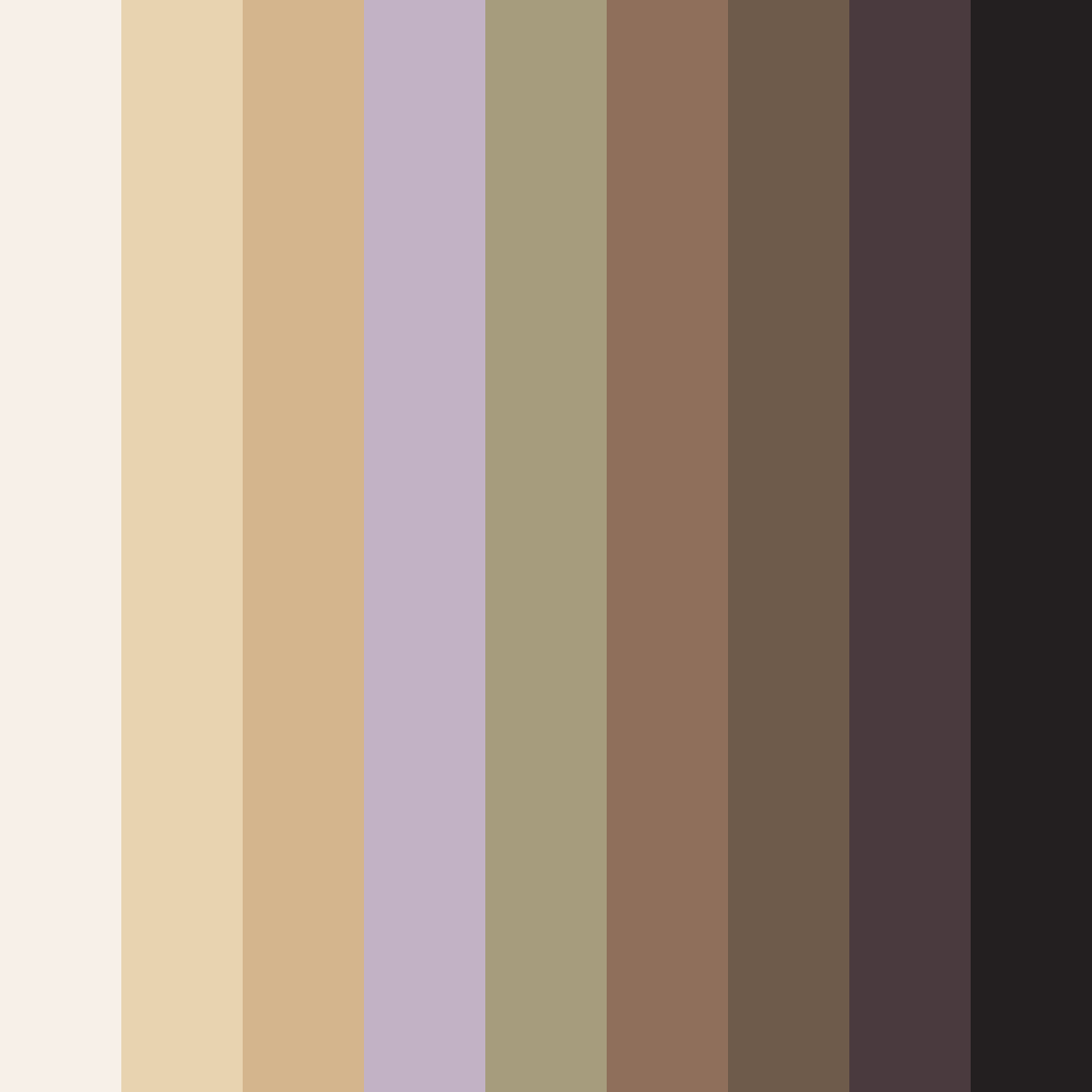 Download elegant black color palette PNG image (square)