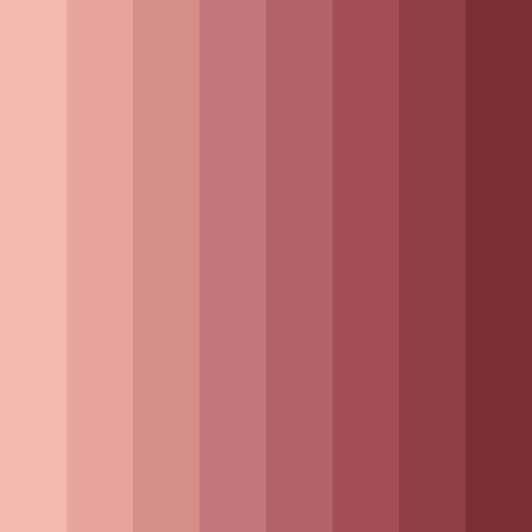 Download salmon shades color palette PNG image (square)