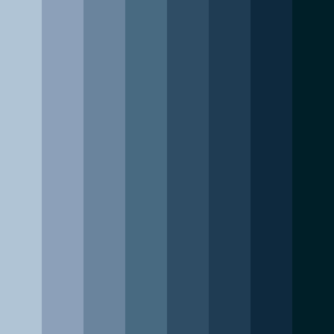 Download oceanic twilight color palette PNG image (square)