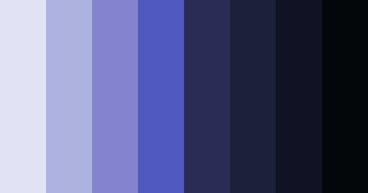 Download midnight serenade color palette PNG image (landscape)