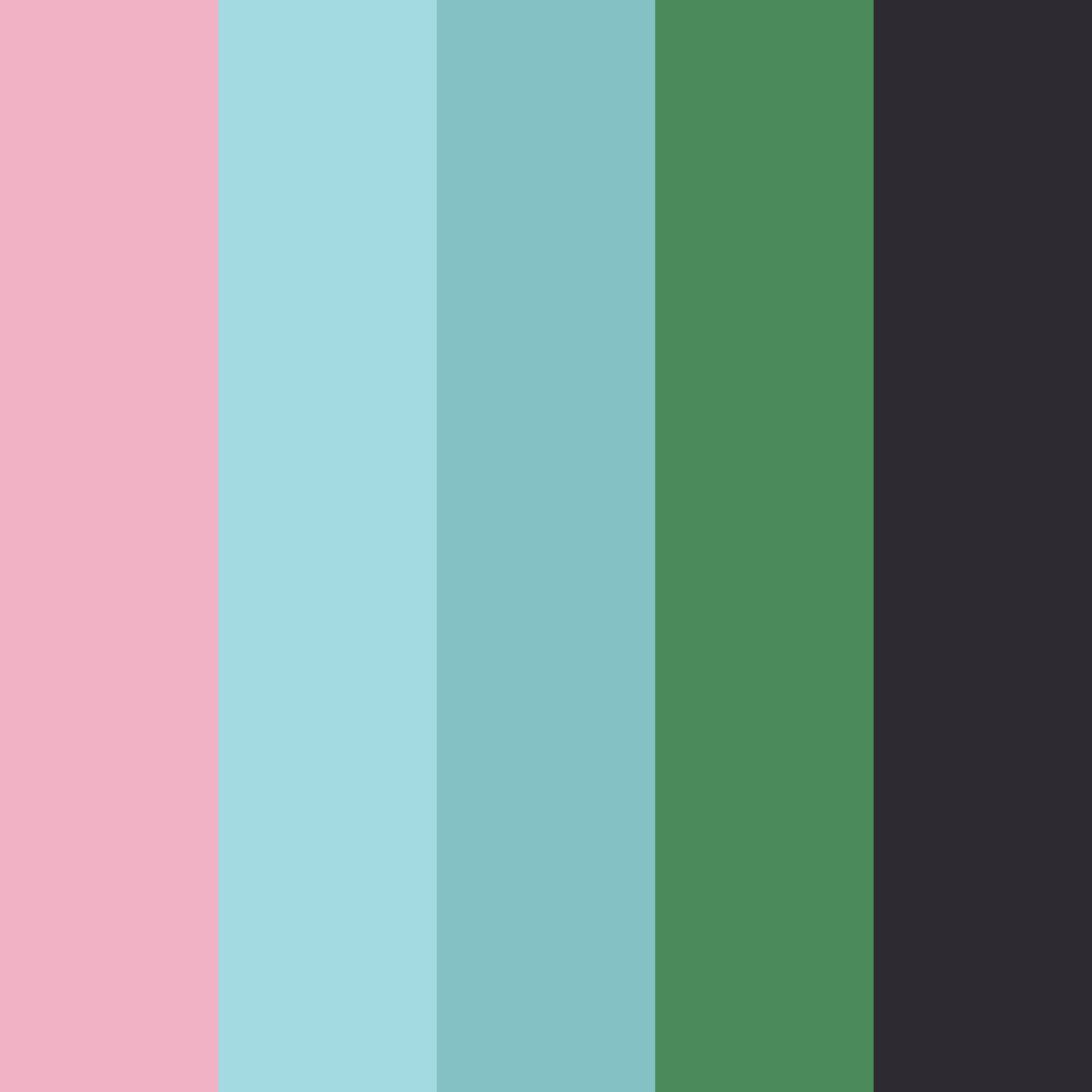 Download shades of pink and blue color palette PNG image (square)