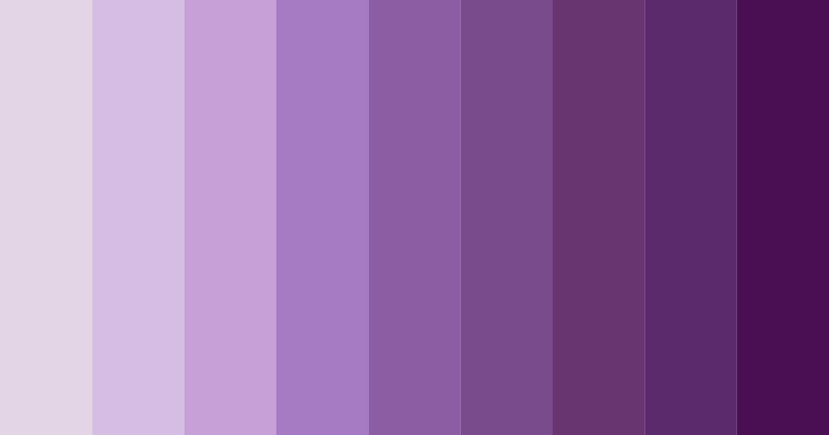 Download purple dreams color palette PNG image (landscape)