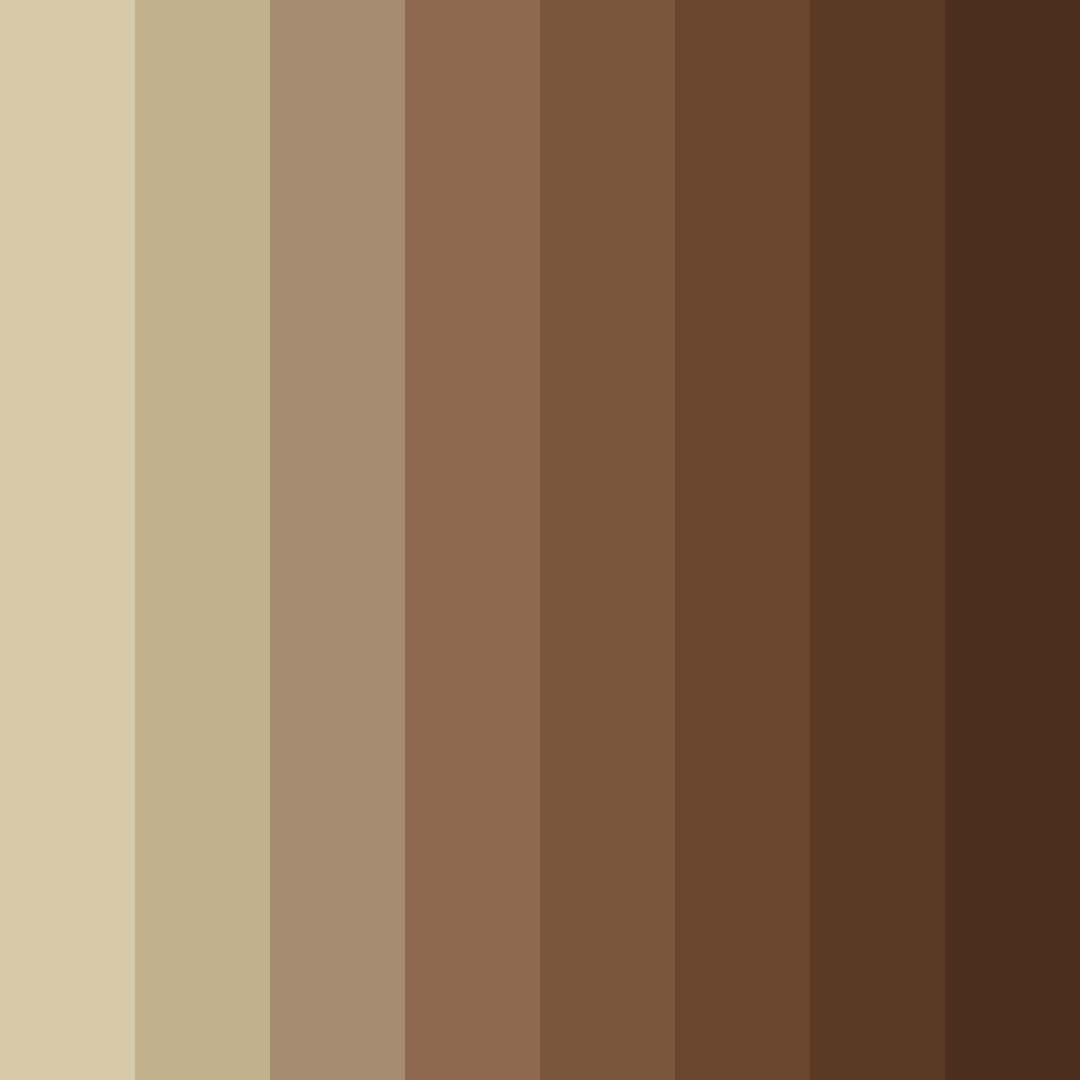Download light brown shades color palette PNG image (square)
