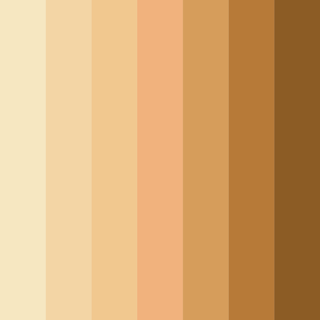 Download golden harvest delight color palette PNG image (square)