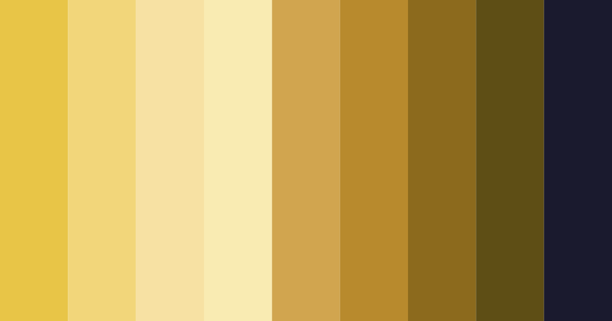 Download golden night color palette PNG image (landscape)