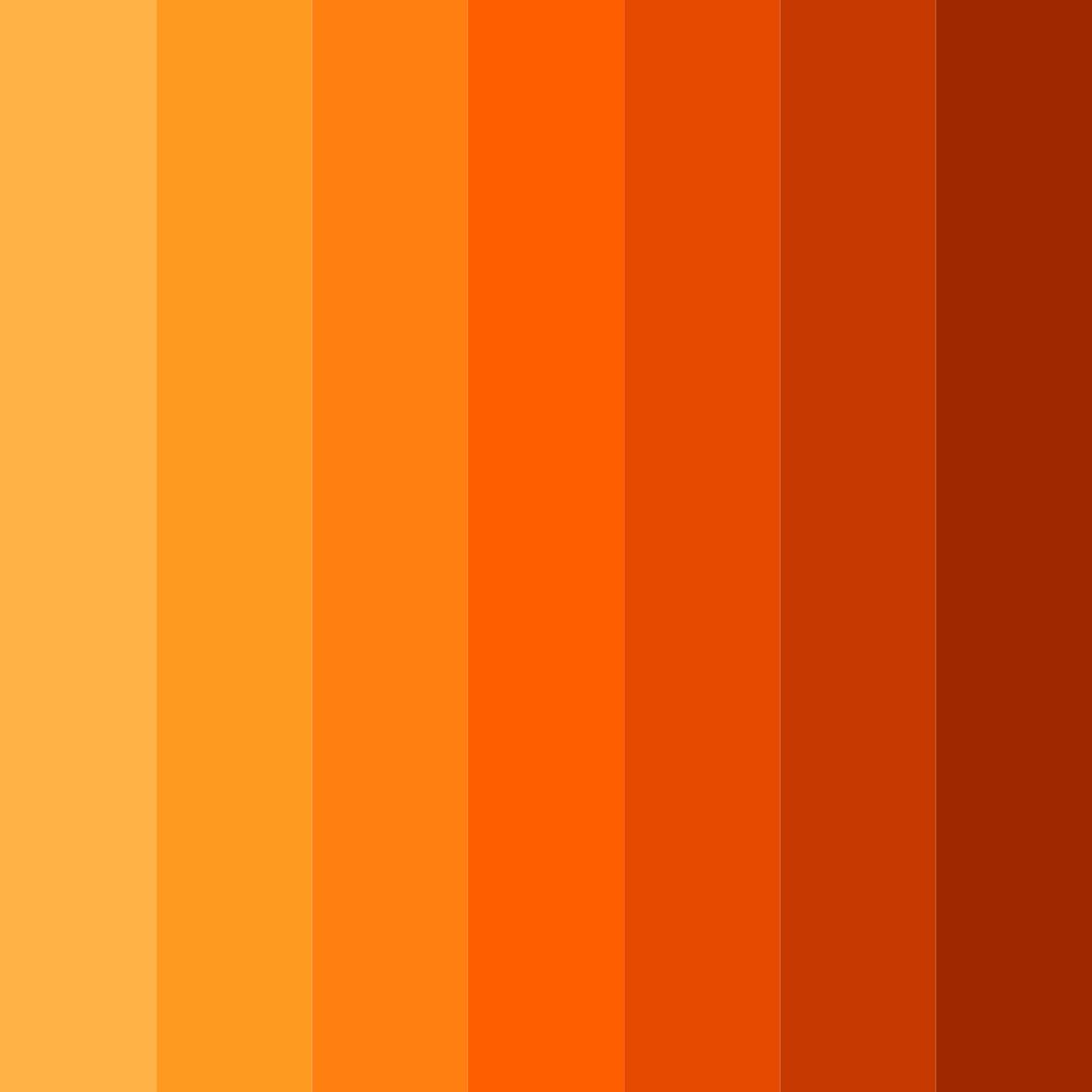 Download cosmic orange delight color palette PNG image (square)