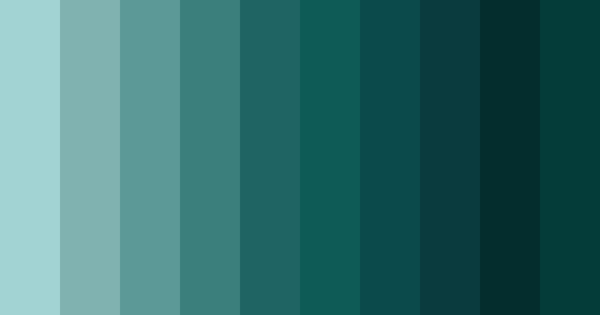 Download teal depths color palette PNG image (landscape)