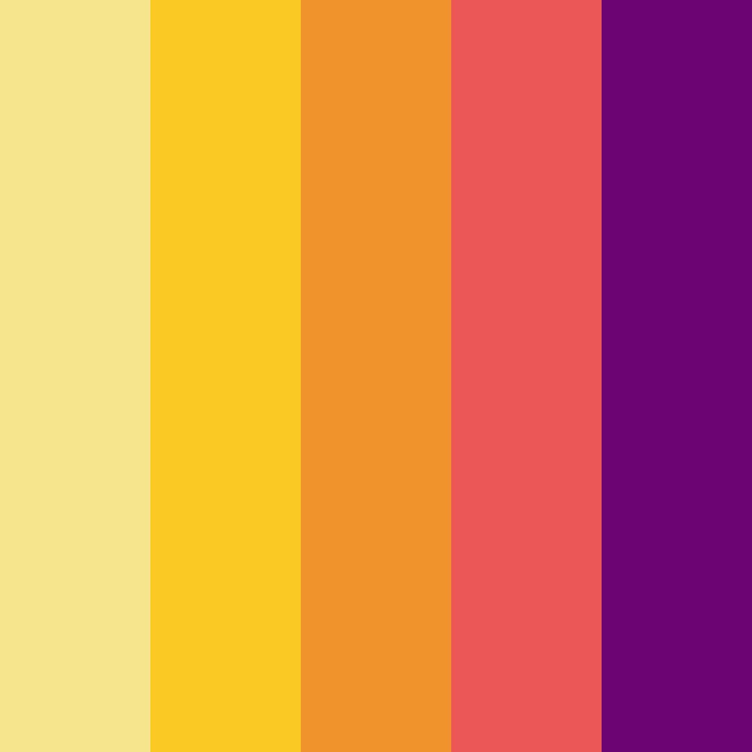 Download vibrant yellow color palette PNG image (square)