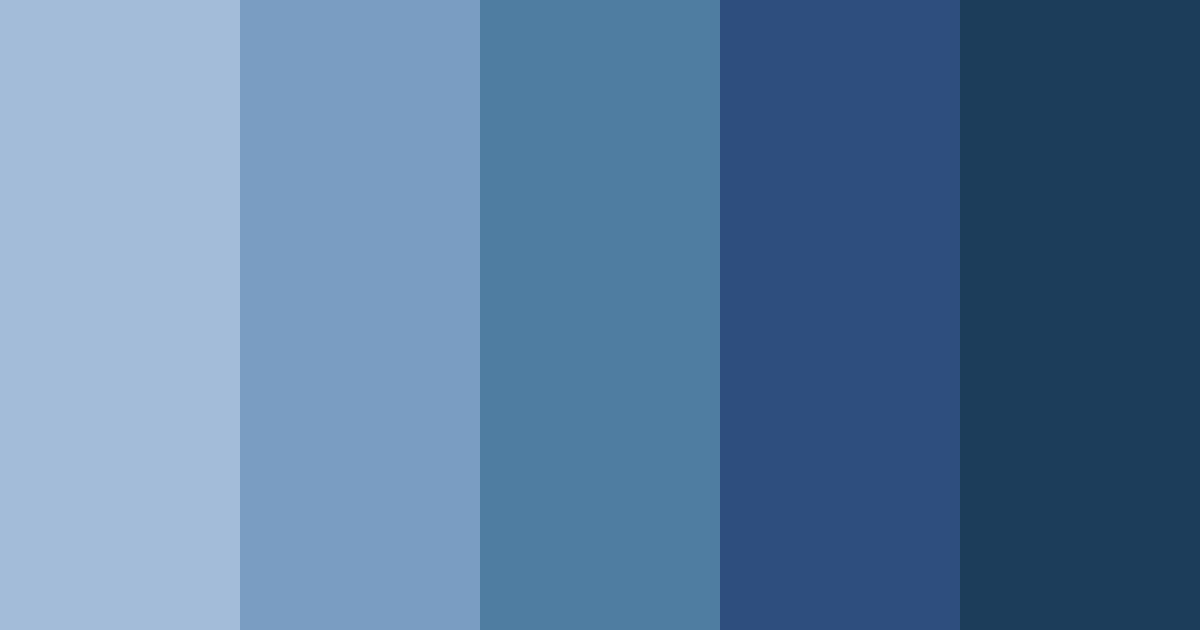 Download deep navy tones color palette PNG image (landscape)