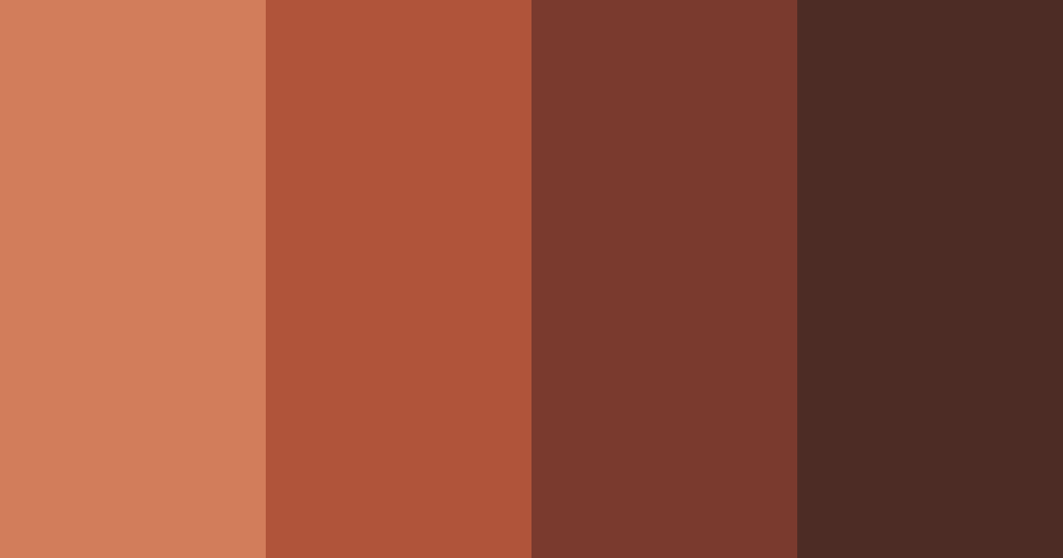 Download rusty copper color palette PNG image (landscape)