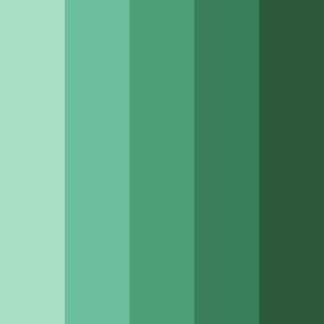 Download verdant echoes color palette PNG image (square)